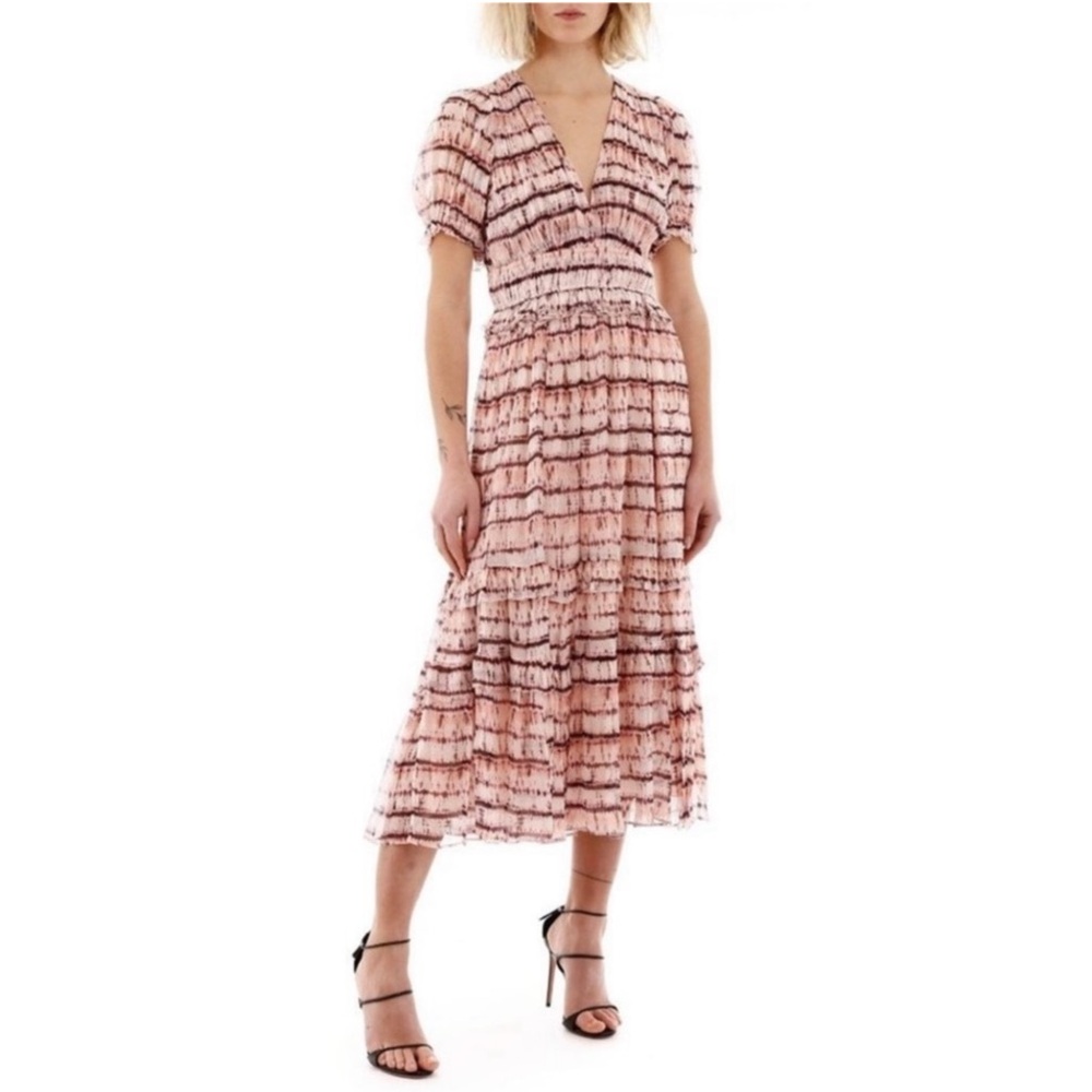 Ulla Johnson Elodie Dress in Blush midi Sz 8